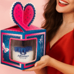 Adhyamart Glass Jar Soy Wax Scented Candle – Lowender Fragrance, Luxury Handmade Flower Design 12hr burning - Image 3