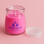 Dome Glass Jar Soy Wax Scented Candle – Luxurious Rose Fragrance 12 hr burning - Image 2