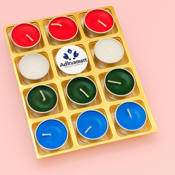 Tealight Soy Wax Scented Candle Set - 12 Nos 3hr burning